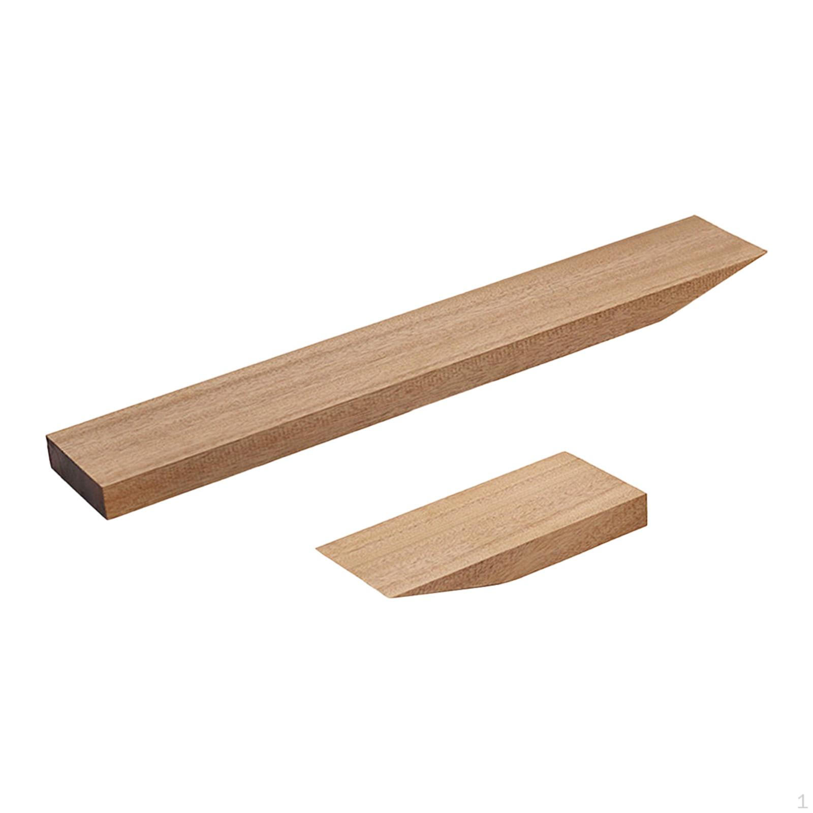 

2Pcs Wood Guitar Neck Blank,DIY Handmade Part Professional Making Material Replacement for