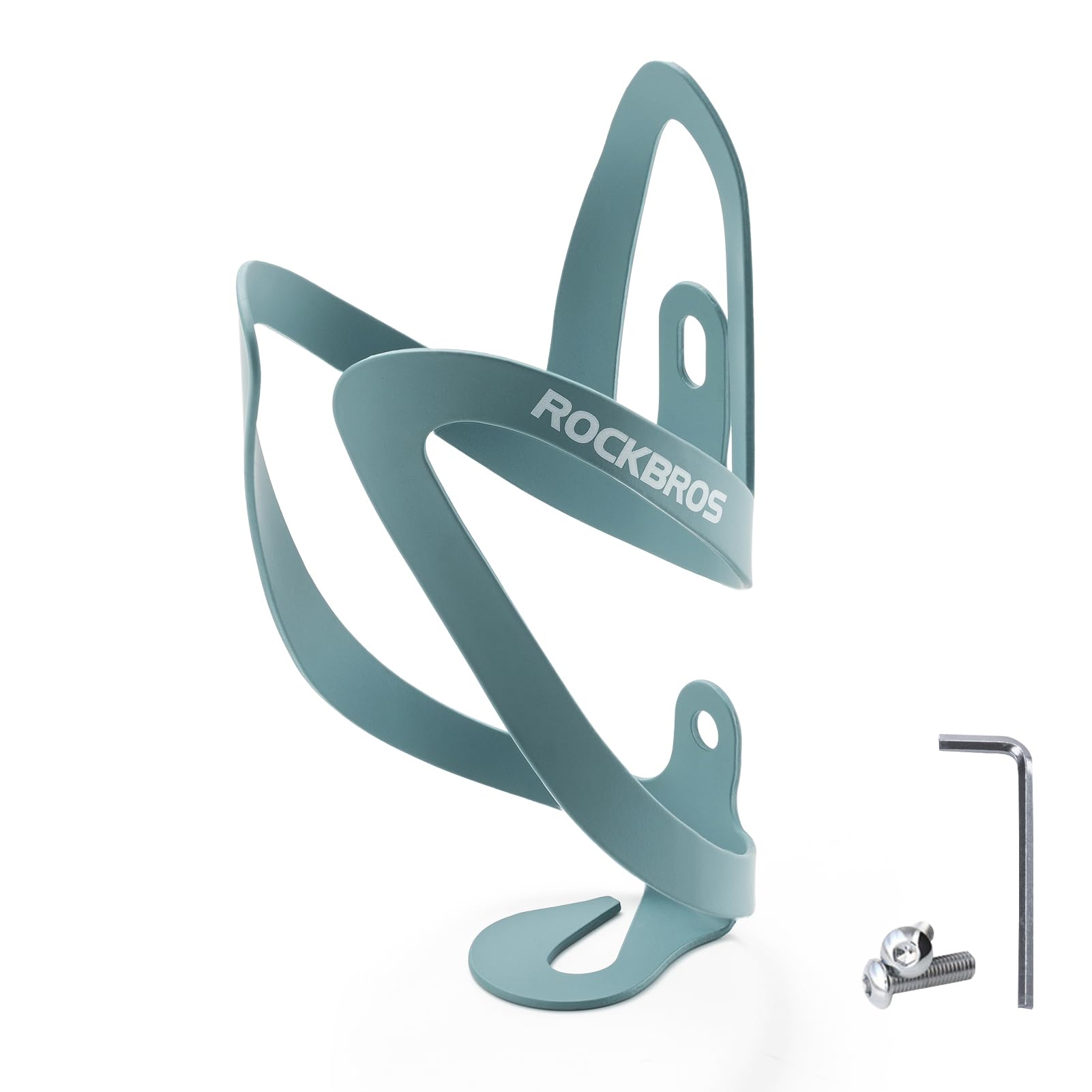 

ROCKBROS Bicycle Bottle Securely Mounts Drink Molded Aluminum Alloy Design with Rubberized Swan Includes Installation Suitable for Road Cross and синий