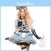 Wonderland In Alice Cosplay Costume Women Stage Performance Halloween Dress