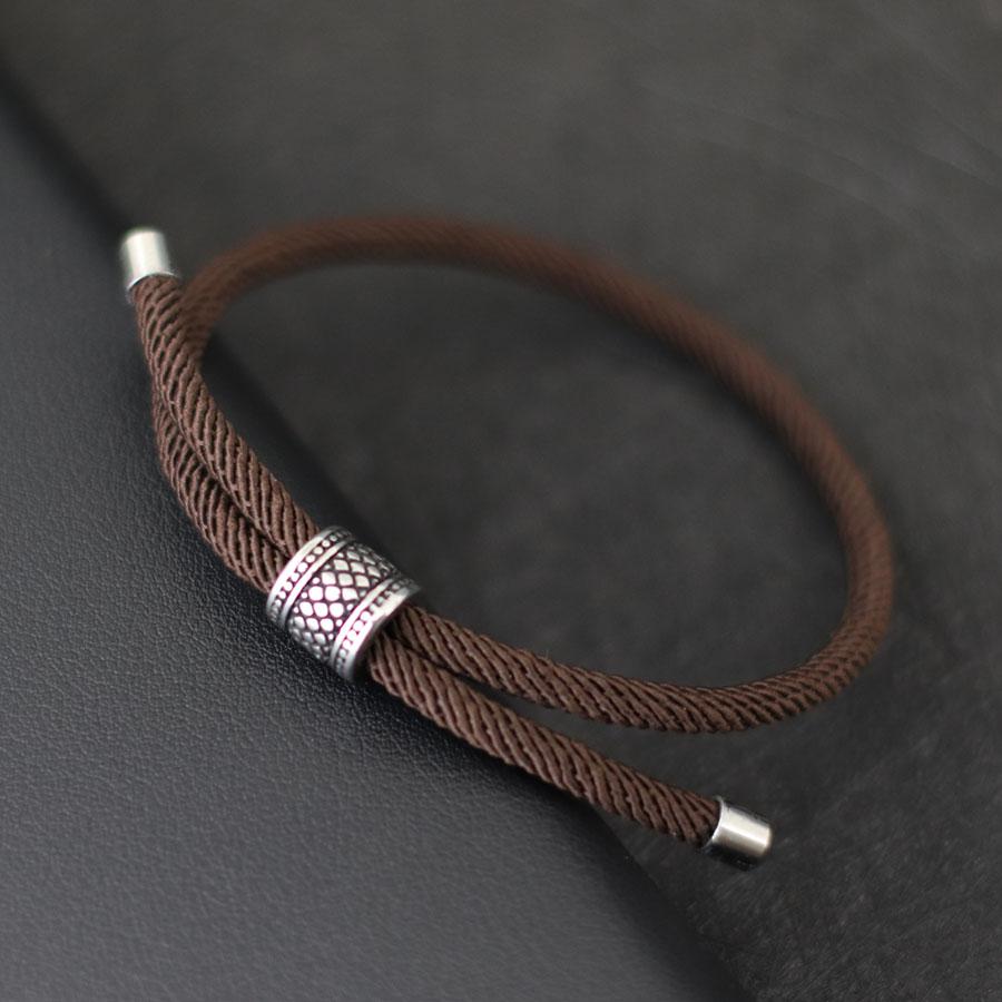 Noter New In Mens Bracelet Vintage Viking Braclet Homme 4mm Nylon Cord Chain Braslet Adjustable Leisure Accessories Pulseira