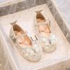 Children's Shoes Girls Princess Shoes High Heels Single Shoes Autumn New Little Girls Performance Shoes Bowknot Dress Shoes