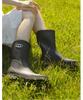 Athe Vanessabruno [Stamp] Black Stamp Mid-Length Rain Boots Aaso6E900Bk