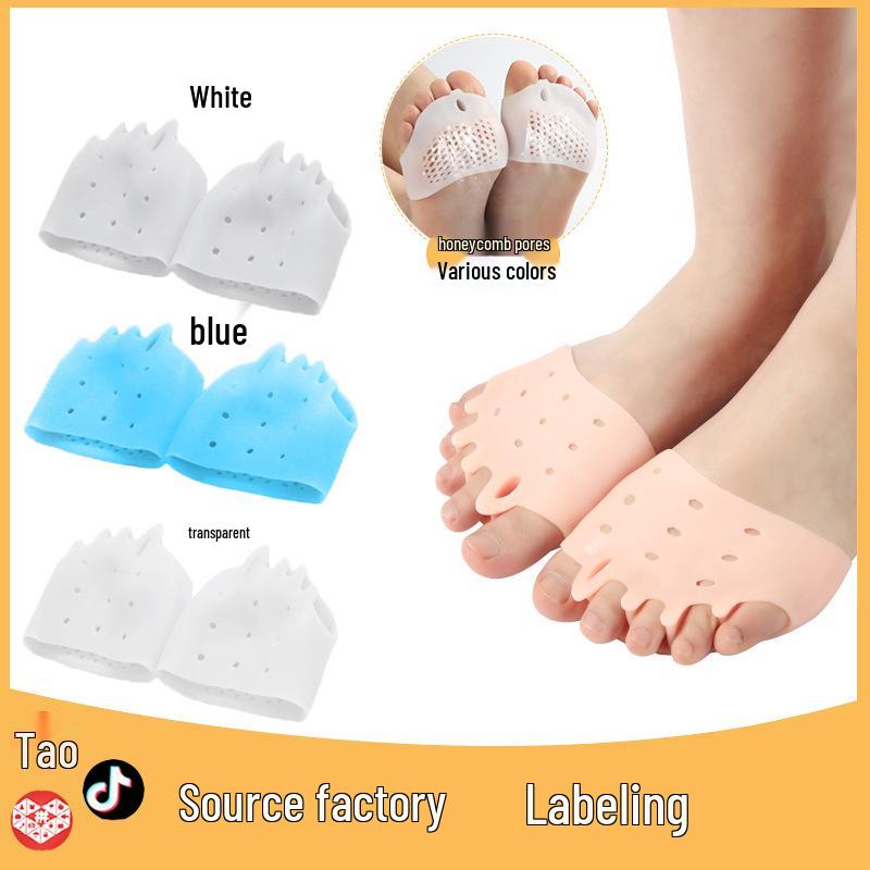 Five-Hole Silicone Bunion & Shock Absorber Forefoot Pad