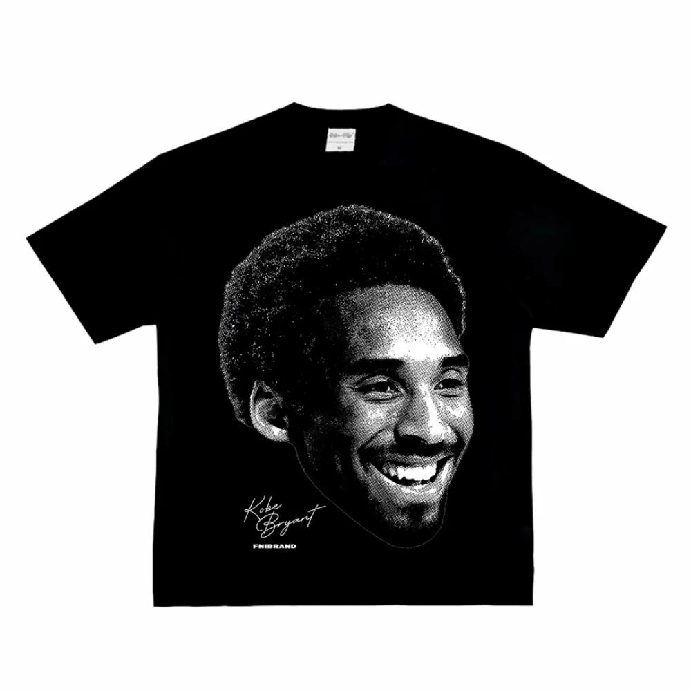 Fashion Men Women's T-shirt Basketball Star American Big Head Print Short Sleeve Cotton T-Shirt Loose Street Wear Tops Clothing