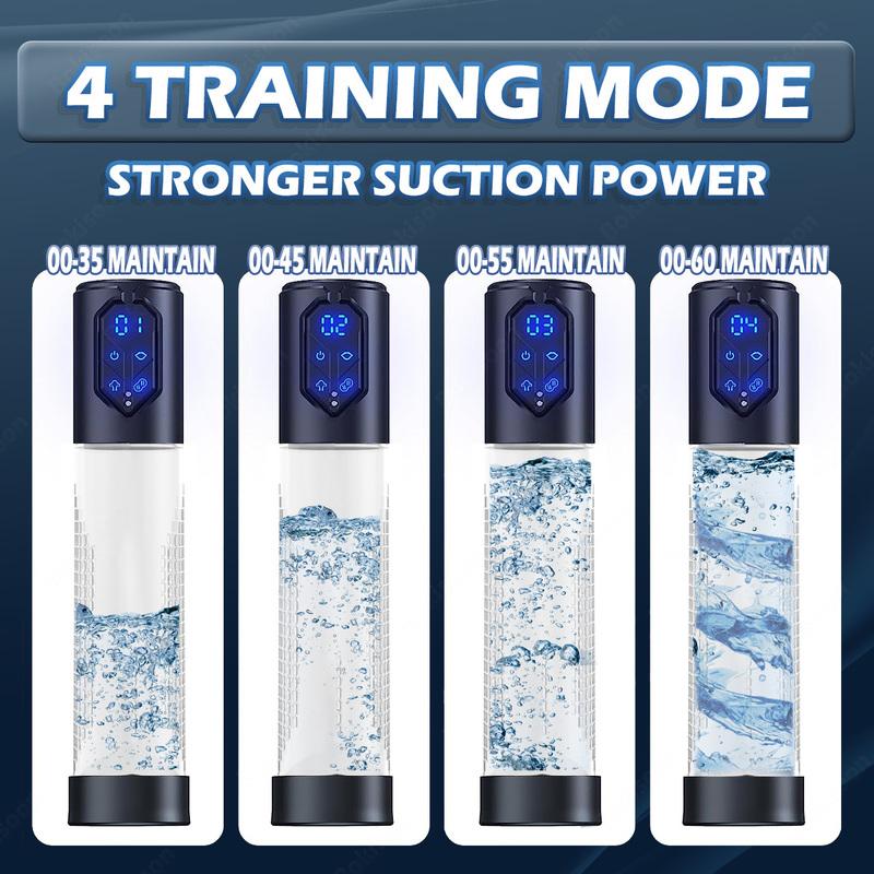 Electric Penis Pump Sex Toys for Men Penis Extension Automatic IPX7 Penis Water Pump Penis Enlargement Dick Erection Penis Train