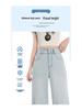 Women's Light Double-Button High-Waisted Wide-Leg Flare Jeans 2026 Summer