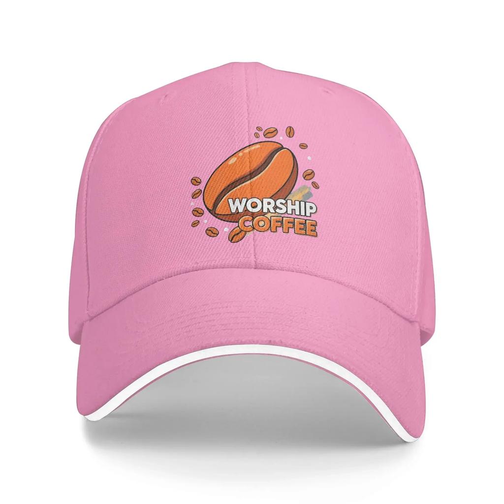 Worship Coffee Baseball Cap Men Adult Custom DIY Trucker Hat Spring Classic Outdoor Sport Breathable Baseball Caps