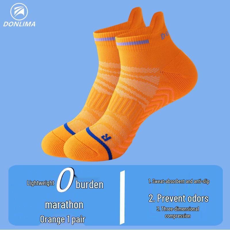 Men's & Women's Quick-Dry Ankle Running Socks with Thick Terry Bottom