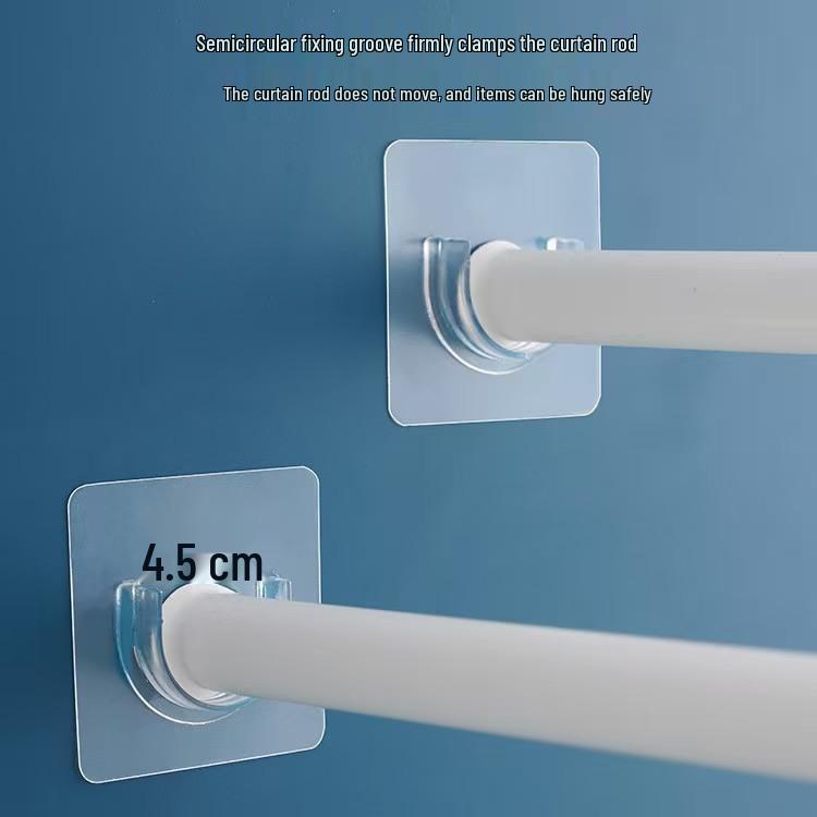 Strong No-Drill Multi-Functional Acrylic Hook with Child-Safety Buckle and Traceless Patch Storage Rack