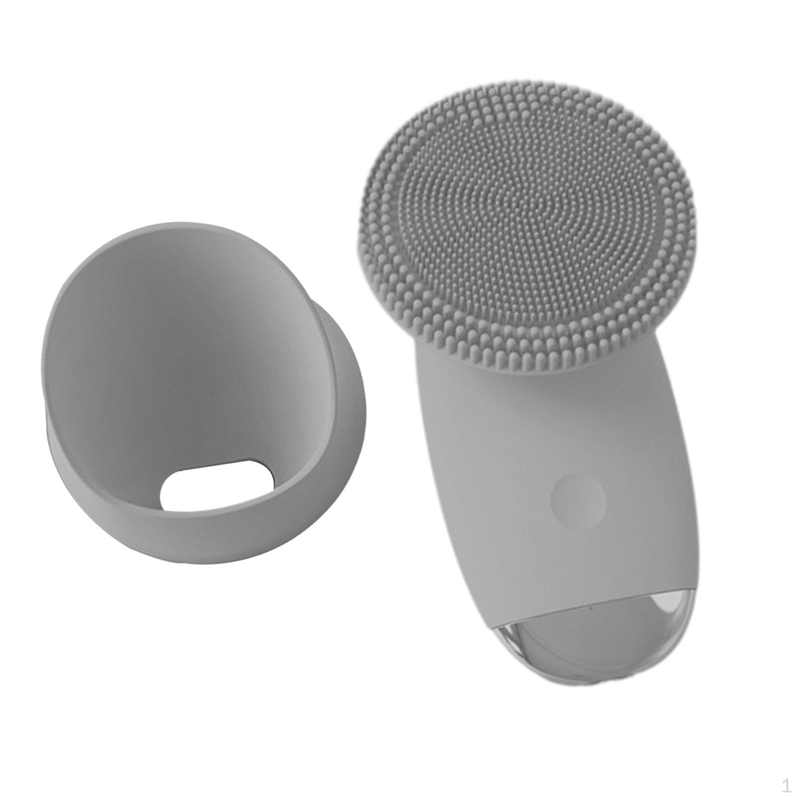 

Силиконовая щетка для лица, скраб для лица, глубокая очистка, перезаряжаемая электрическая серый