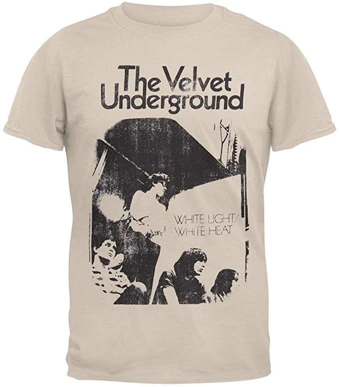 Koszulka The Velvet Underground Styl Vintage White Light White Heat Lou Reed WHT