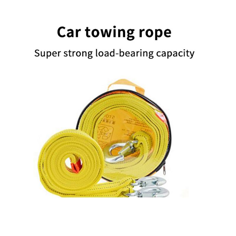 4/5 Meter Tow Rope For Truck Snatch Strap Off-road Towing Ropes Trailer Winch Cable Belt Car Traction