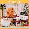 Festive Christmas Decorative Gingerbread Man Cookie Tin Box For Holiday Cheer