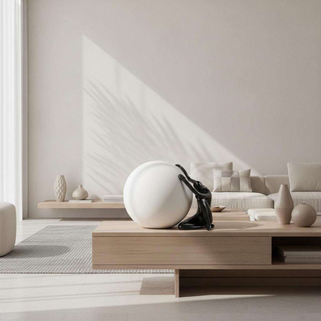 Abstract Sculpture Contemporary Modern Art Ornament Sleek for Interior Designers
