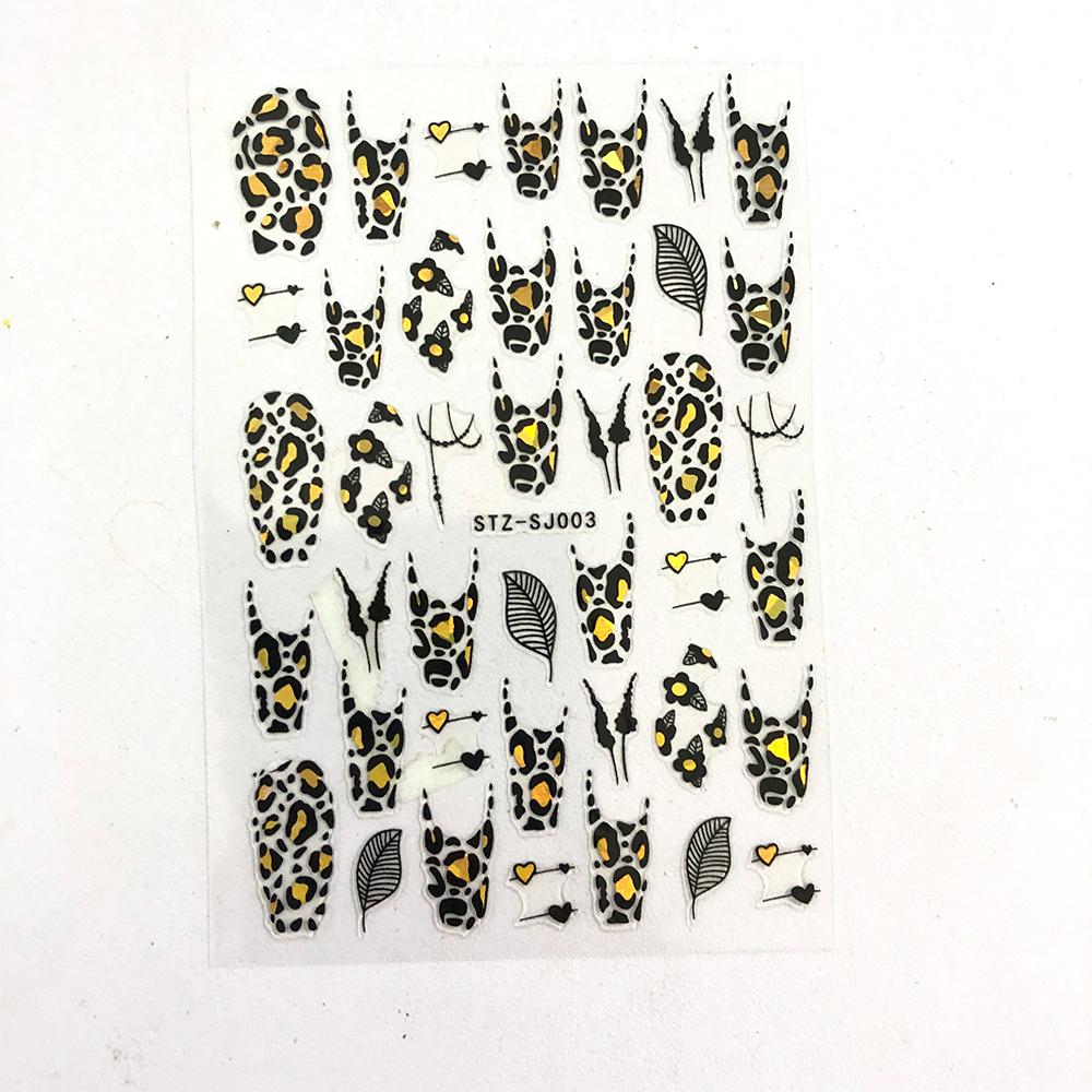 Linie abstractă Autocolante de unghii DIY pentru femei Fete Decoratiuni de artă pentru unghii Rose Gold Spring Slidere 3D pentru manichiură Autocolante