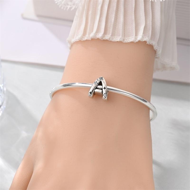 Original Design Copper Star Zircon Copper 26 English Letters Charms Beads Fit Wedding Party Diy Fine Jewelry Gifts