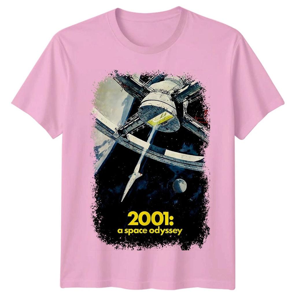 Klasyczny Retro Film Science Fiction 2001 Odyseja Kosmiczna Graficzny Nadruk Koszulka Unisex Damska Czysta Bawełna Odzież Domowa Letnia Nowy Top