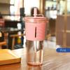 1pc 710Ml/24Oz Large Capacity Coffee Cup | Plastic High Temperature Resistant Sports Water Bottle, Reusable Cups with Straws