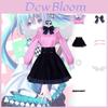 Adorable 2023 Spring Anime Costume Set Featuring Hatsune Miku Hanari Saki And Kirigaya Haruka With White Wings