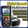 Multimeter Tester 4000-count Voltage Current Meter Electronic Measuring Tool with Auto Voice Broadcast for Electricians