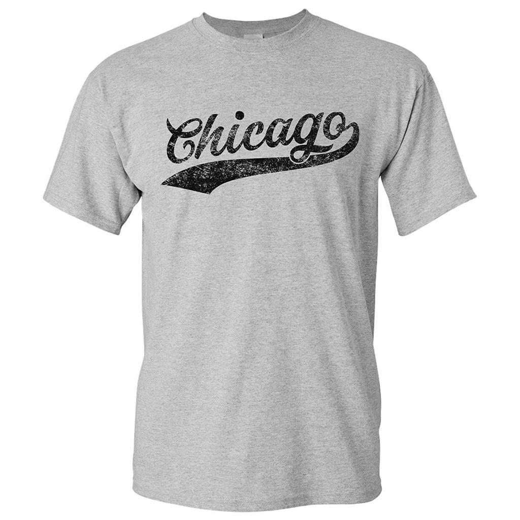 Chicago City Baseball Script Hometown Men's T-Shirt