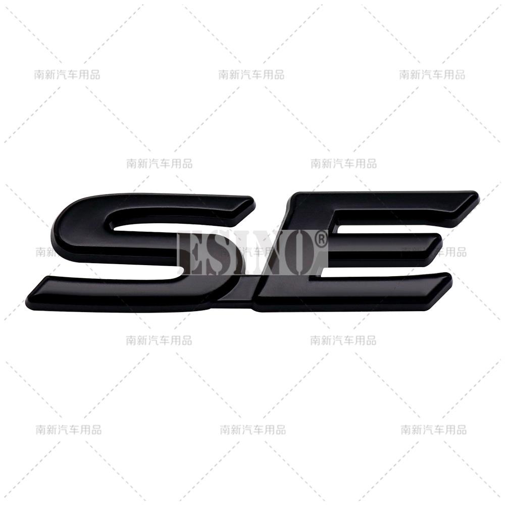 Car Styling 3D SE Car Metal Alloy RearTrunk Fender Adhesive Badge Body Tailgate Displaceme Emblem For Toyota Sienna