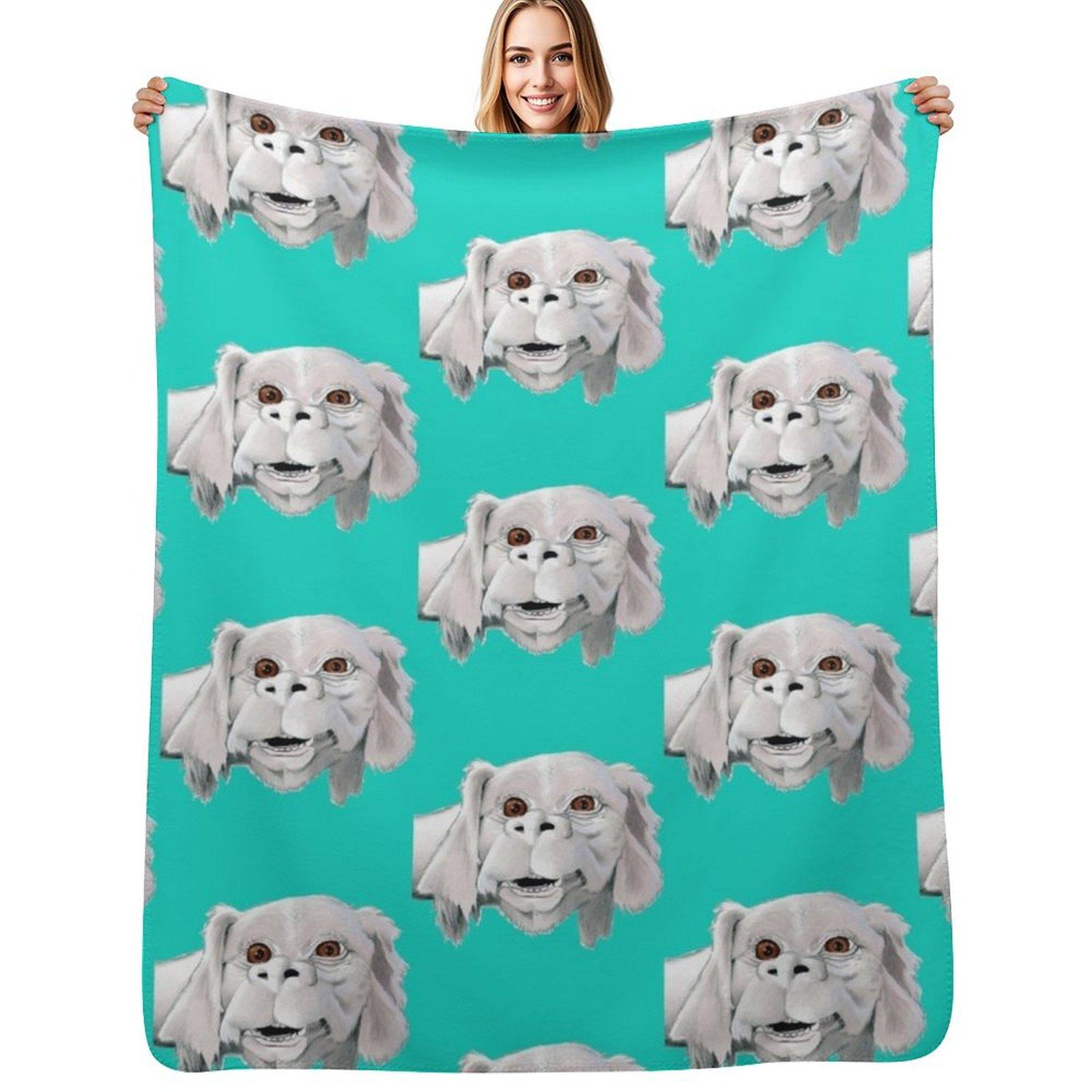Falkor - Neverending Story - Costume Throw Blanket Machine Washable Soft Warm Blanket Size: 75*100cm, Weight: 230 GSM