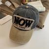 Pattern Now Letter Cowboy Baseball Retro Brimmed Duckbill Cap Outdoor Leisure Hat