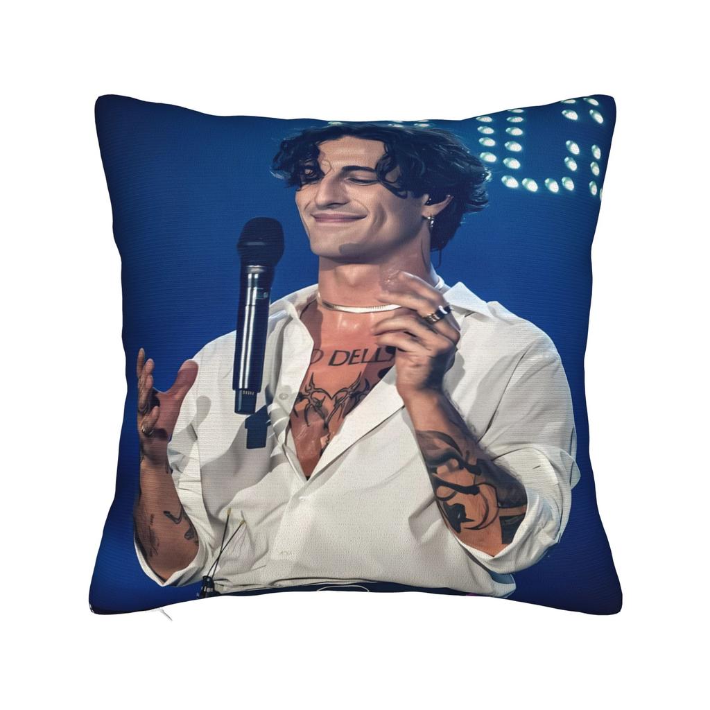 Damiano David Pillow Case  Retro Trendy Pillow Cover Soft Pillowcases For Living Room Chair