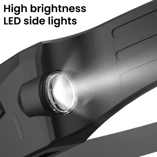 Multi-function Headlight with Motion Sensor 5 Modes Adjustable Waterproof USB Rechargeable Hands-free Outdoor Camping Night Running Fishing Headlamp