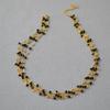 Vintage Elegant Multi-layer Short Clavicle Necklace Women Retro Lace Black Spinel Beaded Jewelry