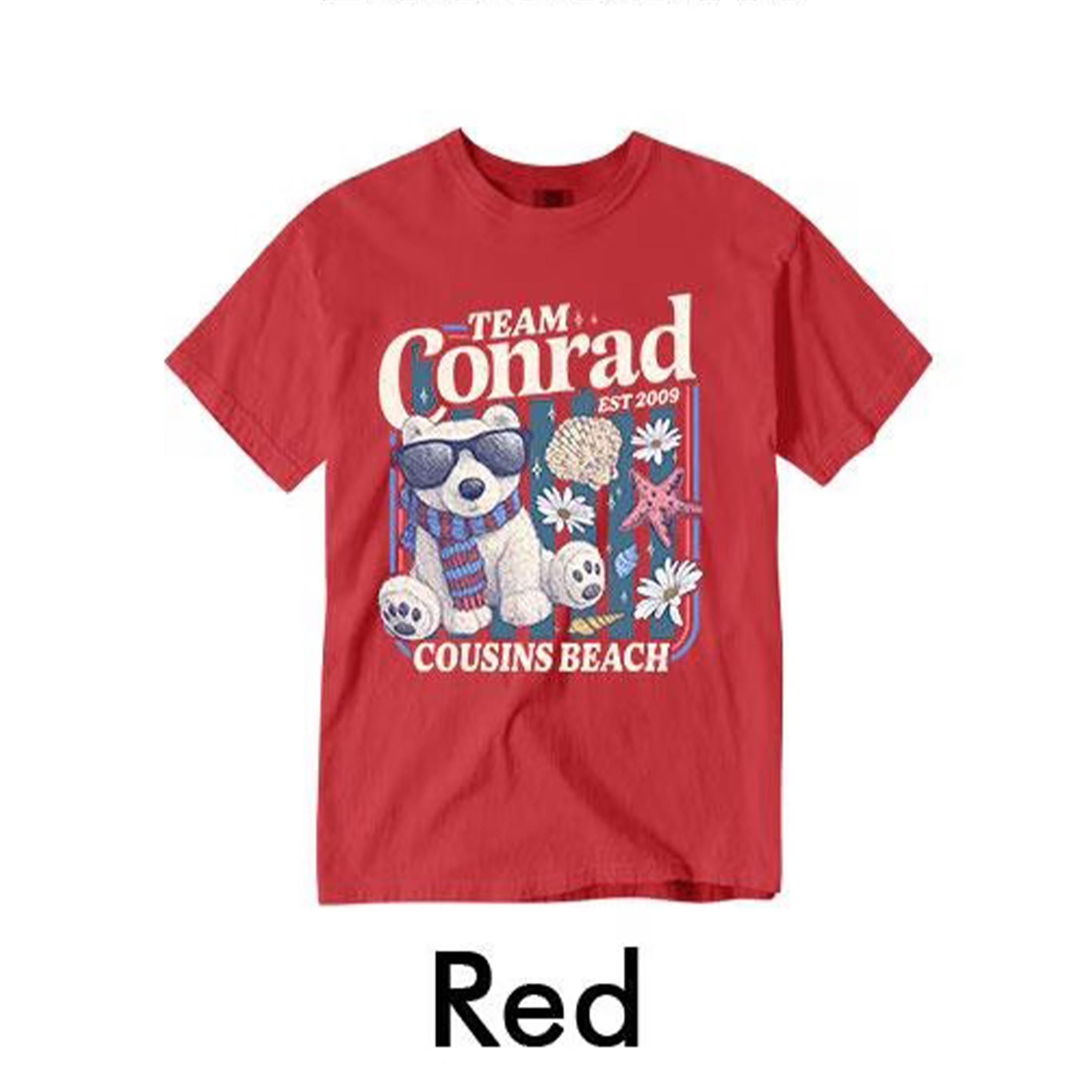 

Team Conrad Junior Mint Bear Inspired Comfort Shirt For Women Cousins Beach Summer Tee Crewneck Bookish Daily Top Streetwear S