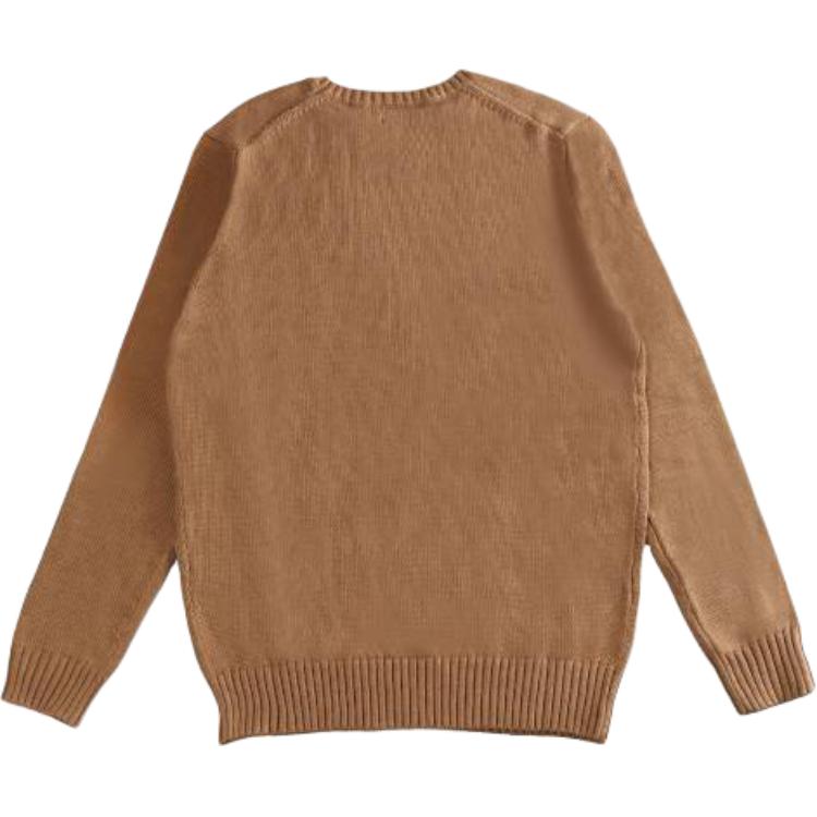 Polo Ralph Lauren Solid Color Pullover Crew Neck Long Sleeve Sweatshirt Men sweatshirt Khaki 710810846-028