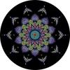 Retro Persian Style Round Area Rug Bohemian Floor Mat Living Room Bedroom Office Chair Sofa Coffee Table