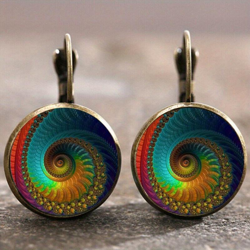 Fashion Earring Y2K Vintage Marigold Time Gem Flower Ear Buckle