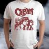 Cream Band T Shirt UNISEX S XL Q Vintage Washed Slightly Casual Comfortable Soft Versatile Graphic Designer Clothes