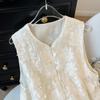 Eugen vest summer thin retro embroidered vest sleeveless vest