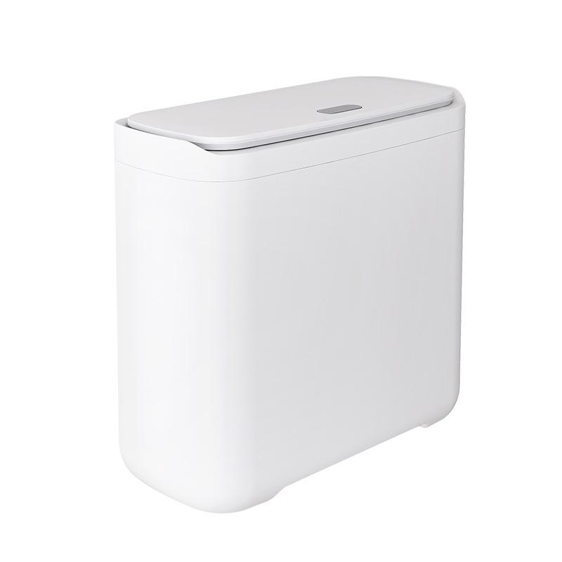 Schub-Mülleimer mit Deckel, Großes Fassungsvermögen für Wohnzimmer/Badezimmer