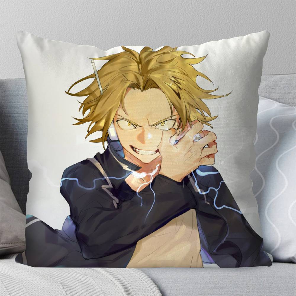 My DHero CAcademia Kaminari Denki Pillow Case Fashion Square Pillowcase Bedroom Sofa Room Ins Decoration Leisure