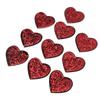 10PCS Red Heart Patch DIY Sewing Cotton Ironing On Patch Embroidered Applique for Sewing Wedding