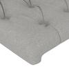 Maison Exclusive - Tête de lit Gris clair 144 x 7 x 118/128 cm Tissu