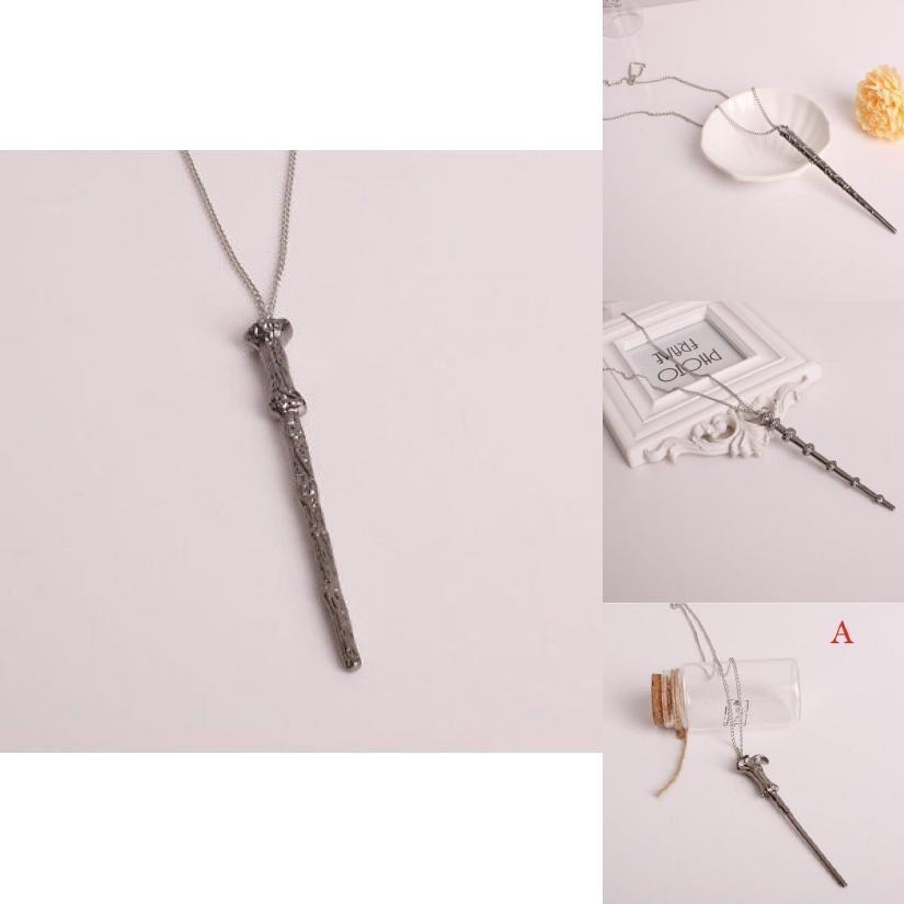 Magic Wand Pendant Necklace For Men And Women Stunning Alloy Fashion Jewelry