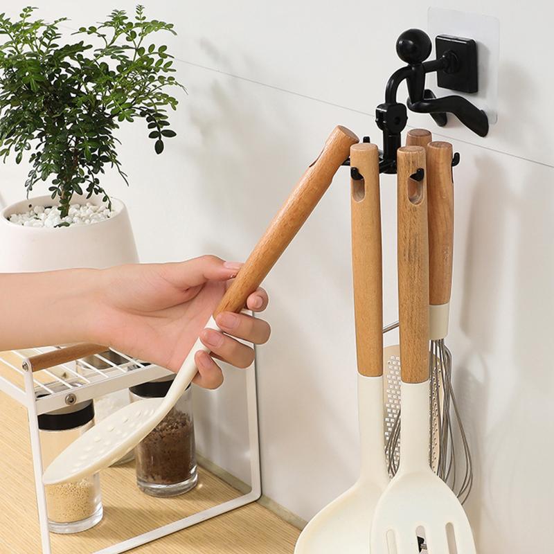 Für Küche Badezimmer Transparente Haken Starke Selbstklebende Wand Tür Hänger Saughaken Schwerlastregal Saugknopf