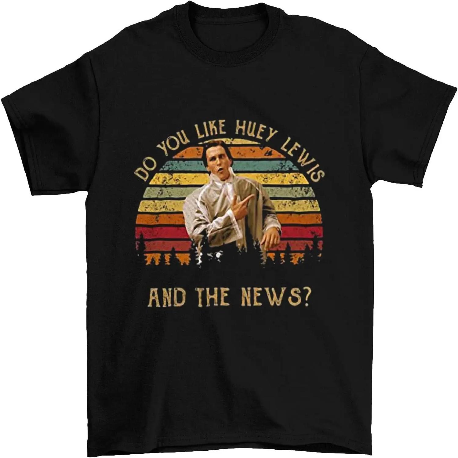 Do You Like Huey Lewis and The News Vintage T-Shirt, Classic Movie Shirt, Funny T-Shirt Black S