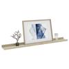 VidaXL Wall Shelves 2 Pcs White and Sonoma Oak 80x9x3 Cm