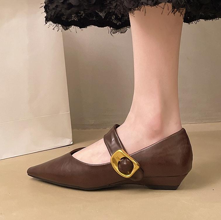 Fashion Women Pointed Toe Flats Shoes New Elegant Loafers Summer Sandals 2025 Designer Dress Party Woman Shallow Shoes Zapatos Mujer