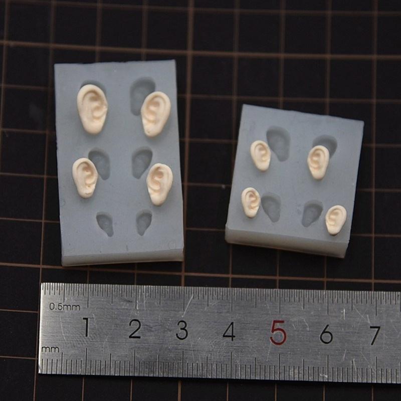 Universal Use Fondant Molds Delicate Ear ShapesDecor Crafting Versatile Silicone Mold for Your Cakes Cupcakes Dessert