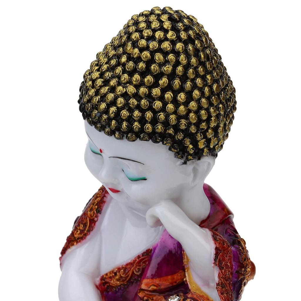 Polyresinová soška Buddhy - Malý mnich, Mramorové sochy, Soška Pána Buddhy, Socha mnicha pro domácí dekoraci