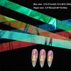 Iridescent Nail Art Stickers 10 Rolls Laser Glass Nail Foils Hot Transfer Decals  DIY Manicure