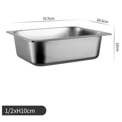 SIFAR 1/2 Size Commercial Deep Stainless Steel Food Pan